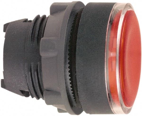 Schneider Electric - 22mm Mount Hole, Flush, Pushbutton Switch Only - Round, Red Pushbutton, Illuminated, Maintained (MA) - Apex Tool & Supply