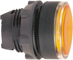 Schneider Electric - 22mm Mount Hole, Flush, Pushbutton Switch Only - Round, Orange Pushbutton, Illuminated, Maintained (MA) - Apex Tool & Supply