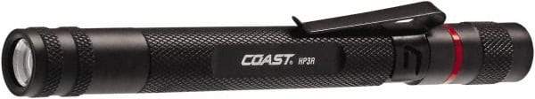 Coast Cutlery - White LED Bulb, 245 Lumens, Industrial/Tactical Flashlight - Black Aluminum Body, 3 AAA Batteries Included - Apex Tool & Supply