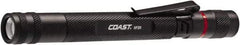 Coast Cutlery - White LED Bulb, 245 Lumens, Industrial/Tactical Flashlight - Black Aluminum Body, 3 AAA Batteries Included - Apex Tool & Supply