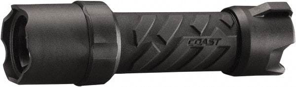 Coast Cutlery - White LED Bulb, 300 Lumens, Industrial/Tactical Flashlight - Black Stainless Steel Body, 4 AAA Batteries Included - Apex Tool & Supply