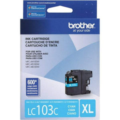 Brother - Cyan Ink Cartridge - Use with Brother DCP-J152W, MFC-J245, J285DW, J4310DW, J4410DW, J450DW, J4510DW, J4610DW, J470DW, J4710DW, J475DW, J650DW, J6520DW, J6720DW, J6920DW, J870DW, J875DW - Apex Tool & Supply