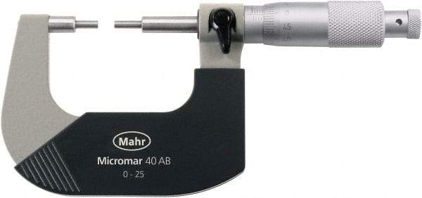 Mahr - Spline Micrometers Operation Type: Mechanical Minimum Measurement (Decimal Inch): 3.0000 - Apex Tool & Supply