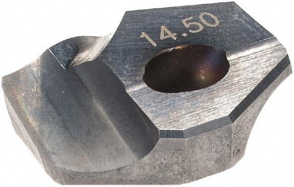 Hertel - Series HMD, 14.5mm Diam Grade HC225MD 140° Replaceable Drill Tip - Carbide, TiCN Finish - Apex Tool & Supply