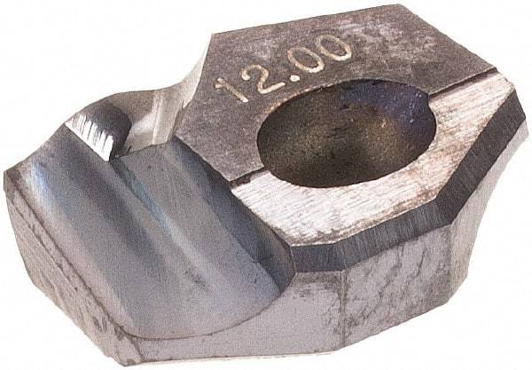 Hertel - Series HMD, 12mm Diam Grade HC225MD 140° Replaceable Drill Tip - Carbide, TiCN Finish - Apex Tool & Supply