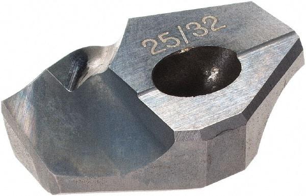 Hertel - Series HMD, 25/32" Diam Grade HC225MD 140° Replaceable Drill Tip - Carbide, TiCN Finish - Apex Tool & Supply