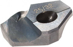 Hertel - Series HMD, 25/32" Diam Grade HC225MD 140° Replaceable Drill Tip - Carbide, TiCN Finish - Apex Tool & Supply