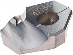 Hertel - Series HMD, 47/64" Diam Grade HC225MD 140° Replaceable Drill Tip - Carbide, TiCN Finish - Apex Tool & Supply
