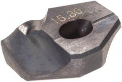 Hertel - Series HMD, 15.3mm Diam Grade HC225MD 140° Replaceable Drill Tip - Carbide, TiCN Finish - Apex Tool & Supply