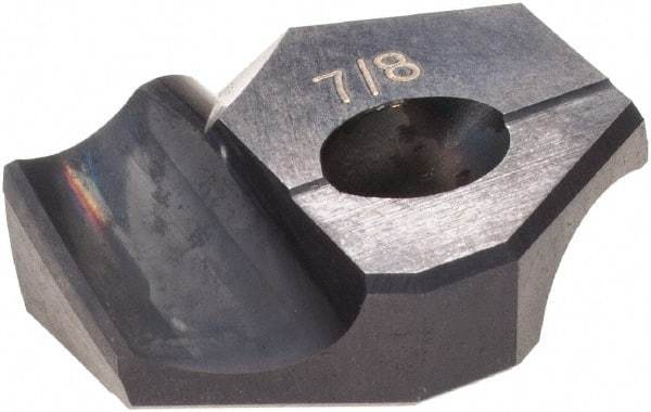 Hertel - Series HMD, 7/8" Diam Grade HC125MD 140° Replaceable Drill Tip - Carbide, TiAlN Finish - Apex Tool & Supply