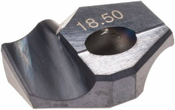 Hertel - Series HMD, 18.5mm Diam Grade HC125MD 140° Replaceable Drill Tip - Carbide, TiAlN Finish - Apex Tool & Supply