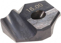 Hertel - Series HMD, 16mm Diam Grade HC125MD 140° Replaceable Drill Tip - Carbide, TiAlN Finish - Apex Tool & Supply