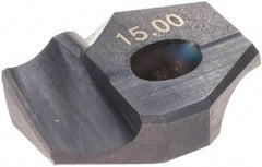 Hertel - Series HMD, 15mm Diam Grade HC125MD 140° Replaceable Drill Tip - Carbide, TiAlN Finish - Apex Tool & Supply