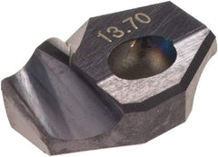 Hertel - Series HMD, 13.7mm Diam Grade HC125MD 140° Replaceable Drill Tip - Carbide, TiAlN Finish - Apex Tool & Supply