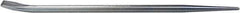 Mayhew - 15" OAL Straight Pry Bar - 1/2" Wide, Zinc Plated Steel - Apex Tool & Supply