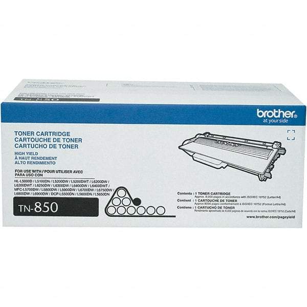 Brother - Black Toner Cartridge - Use with Brother DCP-L5500DN, L5600DN, L5650DN, HL-L5000D, L5100DN, L5200DW, L5200DWT, L6200DW, L6200DWT, L6250DW, L6300DW, L6400DW - Apex Tool & Supply