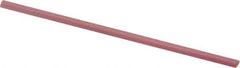 Value Collection - Half Round, Synthetic Ruby, Midget Finishing Stick - 100mm Long x 4mm Wide x 2mm Thick, Fine Grade - Apex Tool & Supply
