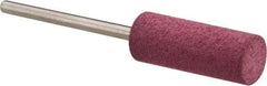 Value Collection - 8mm Max Diam x 20mm Long, Cylinder, Rubberized Point - Coarse Grade, Ceramic, Mounted - Apex Tool & Supply