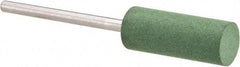 Value Collection - 8mm Max Diam x 20mm Long, Cylinder, Rubberized Point - Fine Grade, Ceramic, Mounted - Apex Tool & Supply