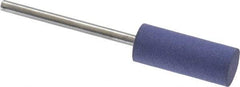 Value Collection - 8mm Max Diam x 20mm Long, Cylinder, Rubberized Point - Very Fine Grade, Ceramic, Mounted - Apex Tool & Supply