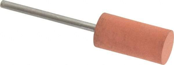 Value Collection - 10mm Max Diam x 20mm Long, Cylinder, Rubberized Point - Very Fine Grade, Ceramic, Mounted - Apex Tool & Supply