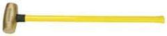 American Hammer - 8 Lb Head Nonsparking Hammer - 33" OAL, 30-1/2" Long Fiberglass Handle - Apex Tool & Supply
