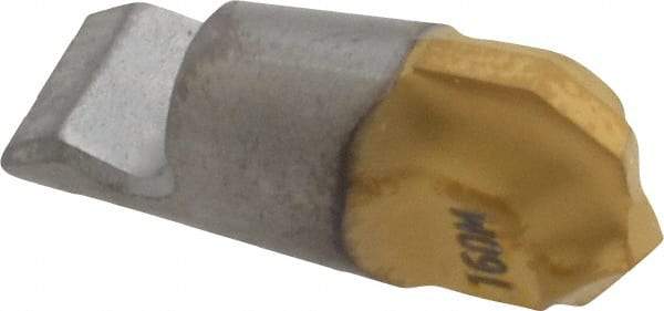 Seco - MM08 E03 Grade T60M Carbide Chamfer Milling Tip Insert - TiAlN/TiN Finish, 2 Flutes, 0.315" Cutting Diam, 0.079" Depth of Cut, 0.264" Extension, 0.138" Cnr Rad - Apex Tool & Supply