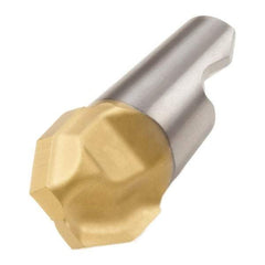 Seco - MM08 E03 Grade T60M Carbide Chamfer Milling Tip Insert - TiAlN/TiN Finish, 2 Flutes, 0.315" Cutting Diam, 0.13" Depth of Cut, 0.302" Extension, 0.114" Cnr Rad - Apex Tool & Supply