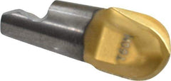 Seco - MM10 M04 Grade T60M Carbide Ball Nose Milling Tip Insert - TiAlN/TiN Finish, 2 Flutes, 3/8" Cutting Diam, 0.403" Depth of Cut, 0.462" Extension, 3/16" Cnr Rad - Apex Tool & Supply