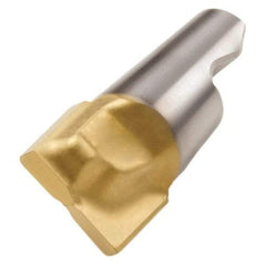 Seco - MM10 D04 Grade T60M Carbide Keyway Milling Tip Insert - TiAlN/TiN Finish, 2 Flutes, 0.386" Cutting Diam, 0.27" Depth of Cut, 0.334" Extension, 0.012" Cnr Rad - Apex Tool & Supply