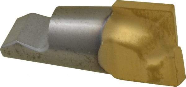 Seco - MM12 MD05 Grade T60M Carbide End Milling Tip Insert - TiAlN/TiN Finish, 2 Flutes, 0.551" Cutting Diam, 0.367" Depth of Cut, 0.443" Extension, 0.031" Cnr Rad - Apex Tool & Supply