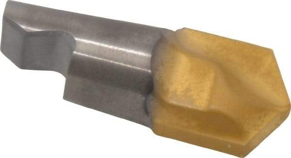 Seco - MM16 M06 Grade T60M Carbide Center Drill Milling Tip Insert - TiAlN/TiN Finish, 2 Flutes, 0.63" Cutting Diam, 0.169" Depth of Cut, 0.744" Extension, 0.461" Cnr Rad - Apex Tool & Supply