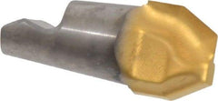 Seco - MM16 E06 Grade T60M Carbide Chamfer Milling Tip Insert - TiAlN/TiN Finish, 2 Flutes, 0.63" Cutting Diam, 0.263" Depth of Cut, 0.603" Extension, 0.232" Cnr Rad - Apex Tool & Supply