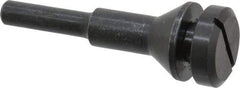Value Collection - 3/8" Hole, Screw Lock Wheel Mandrel - 2" OAL, 1/2" Max Wheel Width, 1/4" Shank Diam - Apex Tool & Supply
