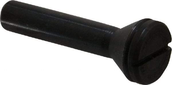 Value Collection - 1/4" Hole, Screw Lock Wheel Mandrel - 2" OAL, 1/4" Max Wheel Width, 3/8" Shank Diam - Apex Tool & Supply