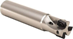 Seco - 1" Cut Diam, 0.197" Max Depth of Cut, 3/4" Shank Diam, 7.874" OAL, Indexable Square Shoulder End Mill - XO.X 0602 Inserts, Cylindrical Shank, 90° Lead Angle, Through Coolant, Series Nano Turbo - Apex Tool & Supply