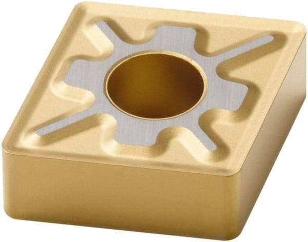 Seco - CNMG433 MF3 Grade TP40 Carbide Turning Insert - TiC/TiCN/TiN Finish, 80° Diamond, 1/2" Inscr Circle, 3/16" Thick, 3/64" Corner Radius - Apex Tool & Supply