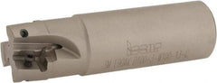 Iscar - 1" Cut Diam, 1/2" Max Depth of Cut, 1" Shank Diam, 3-1/2" OAL, Indexable Square Shoulder End Mill - 3M AXKT 1304.../2006... Inserts, Weldon Shank, 90° Lead Angle, Through Coolant, Series Mill2000 - Apex Tool & Supply