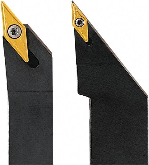 Seco - SVJB, Left Hand Cut, 93° Lead Angle, 12mm Shank Height x 12mm Shank Width, Neutral Rake Indexable Turning Toolholder - 150mm OAL, VB..1604.., VCG..1604.. Insert Compatibility, Series Screw Lock - Apex Tool & Supply