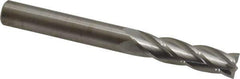 M.A. Ford - 3/8", 1-1/2" LOC, 3/8" Shank Diam, 3-1/2" OAL, 4 Flute, Solid Carbide Square End Mill - Single End, Uncoated, Spiral Flute, 30° Helix, Centercutting, Right Hand Cut, Right Hand Flute, Series 122 - Apex Tool & Supply