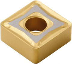 Seco - SNMG432 M3 Grade TP40 Carbide Turning Insert - TiC/TiCN/TiN Finish, 90° Square, 1/2" Inscr Circle, 3/16" Thick, 1/32" Corner Radius - Apex Tool & Supply