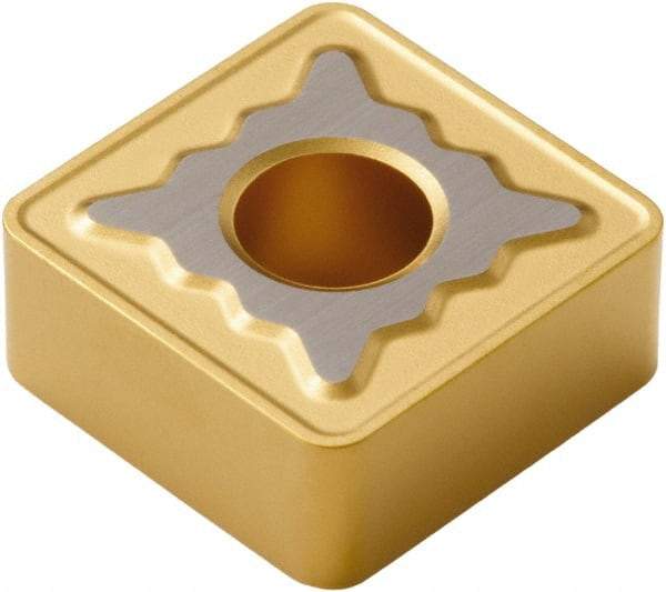 Seco - SNMG432 MR7 Grade TP40 Carbide Turning Insert - TiC/TiCN/TiN Finish, 90° Square, 1/2" Inscr Circle, 3/16" Thick, 1/32" Corner Radius - Apex Tool & Supply