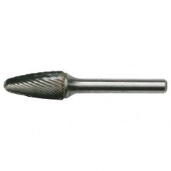 SF-15 Standard Cut Solid Carbide Bur-Round Nose Tree Shape - Apex Tool & Supply