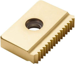 Seco - 0.059 TPI, External Thread, ISO Standard, 25EM CP500 Grade Thread Mill Insert - Carbide, TiAlN/TiN Coating - Apex Tool & Supply
