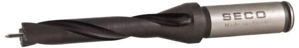 Seco - 16 to 16.99mm Diam, 5xD, 3.15" Max Depth, 5/8" Shank Diam, 3.583" Flute, 6.26" OAL, Replaceable Tip Drill - SD100 Insert, SD105 Toolholder, Series SD105 - Apex Tool & Supply