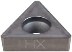 Seco - TCMT32.52 F2 Grade HX Carbide Turning Insert - Uncoated, 60° Triangle, 3/8" Inscr Circle, 5/32" Thick, 1/32" Corner Radius - Apex Tool & Supply