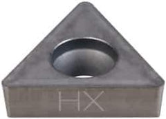 Seco - TCMT32.52 F2 Grade HX Carbide Turning Insert - Uncoated, 60° Triangle, 3/8" Inscr Circle, 5/32" Thick, 1/32" Corner Radius - Apex Tool & Supply