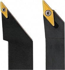 Seco - SVJC, Right Hand Cut, 93° Lead Angle, 20mm Shank Height x 20mm Shank Width, Neutral Rake Indexable Turning Toolholder - 125mm OAL, VCGT 1103.. Insert Compatibility, Series Screw Lock - Apex Tool & Supply