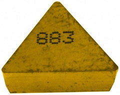 Seco - TPG433 Grade 883 Carbide Turning Insert - Uncoated, 60° Triangle, 1/2" Inscr Circle, 3/16" Thick, 3/64" Corner Radius - Apex Tool & Supply