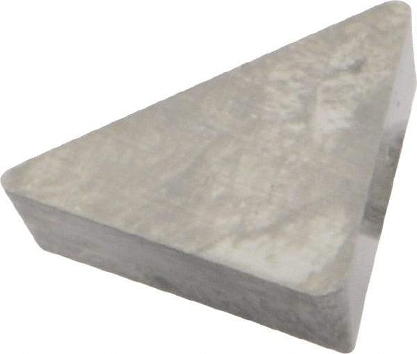 Seco - TPG322 Grade HX Carbide Turning Insert - Uncoated, 60° Triangle, 3/8" Inscr Circle, 1/8" Thick, 1/32" Corner Radius - Apex Tool & Supply
